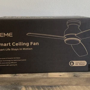 Carro White Smart Ceiling Fan W/Light 48” 3 Blade, CES483QL Alexa/google/siri