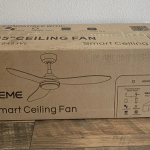Carro White Smart ceiling fan 45" 3 Blade Alexa/Google Home/Siri CES453VL