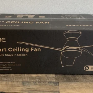 Carro White Smart Ceiling Fan W/Light 52” 3 Blade, CES523QL Alexa/Google/Siri